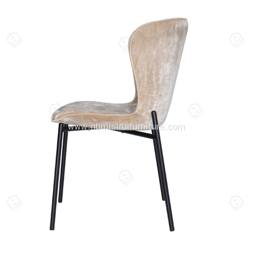 Faux leather injection mold foam metal dining chair